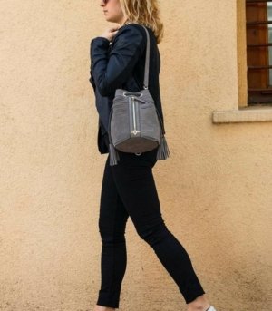 Sac seau ALFIE Daim gris