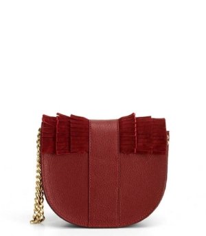 Sac bandoulière LUNA Bordeaux