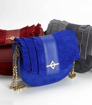 Sac bandoulière LUNA Daim orange