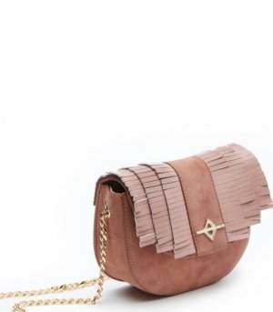 Sac bandoulière LUNA Daim poudré