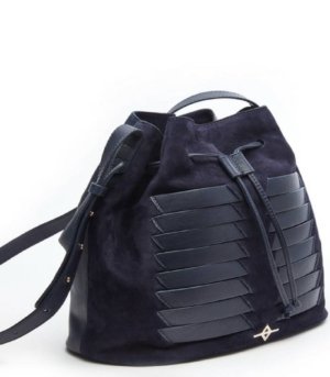 Sac seau MUNI Daim Bleu Marine