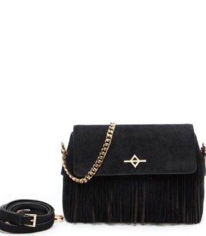 Sac bandoulière DRITA Daim Noir