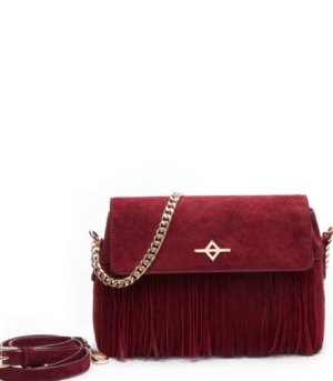 Sac bandoulière DRITA Daim Bordeaux