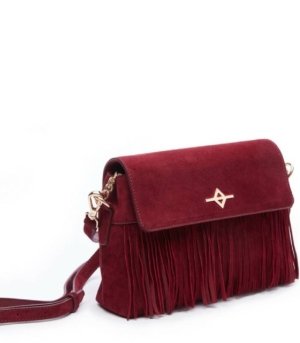 Sac bandoulière DRITA Daim Bordeaux