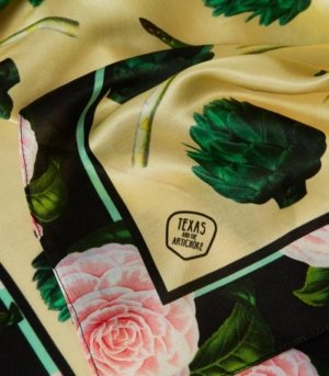 Silk Scarf Artichokes & Asparagus