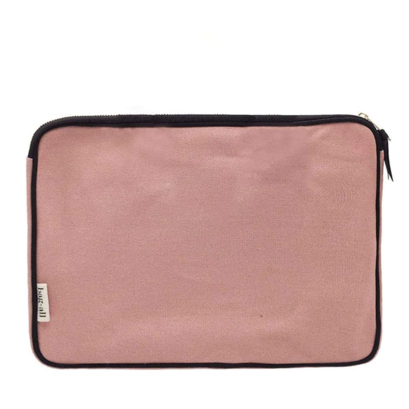 dos de pochette ordinateur rose poudré
