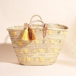 grand sac panier paille chic