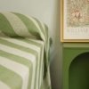 jeté de lit jacquard vert