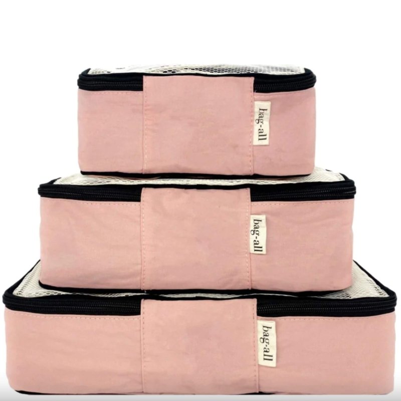 pochette organisateur de valise rose