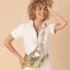 sac banane doré femme