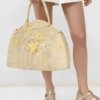 sac panier osier brode fleurs Luana