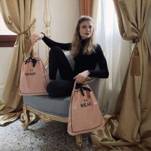 sac rose linge sale