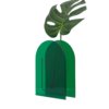 vase à fleurs en acrylique vert