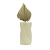 vase en gres beige