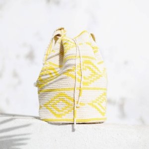 Sac de festival crochet jaune