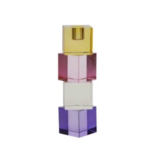 bougeoir en cristal coloré Miss étoile chez My Nu Designer