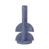 bougeoir resine bleu