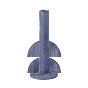 bougeoir resine bleu