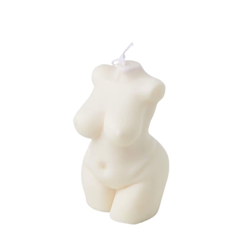 bougie corps femme blanc