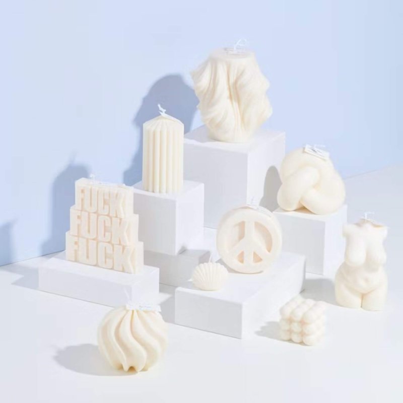 bougies décoratives végétales