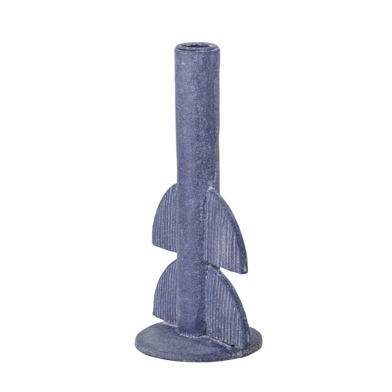chandelier bougeoir bleu