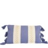 coussin rectangulaire bleu Maradji