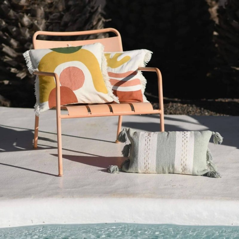 coussin vert kaki Maradji