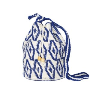 sac seau en crochet blue Hanna