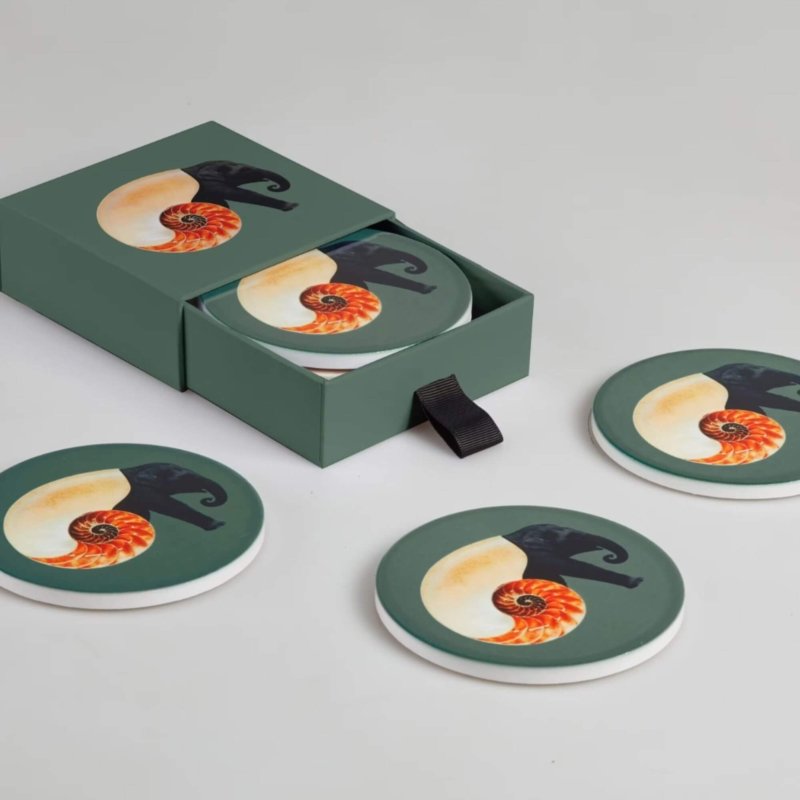 set de sous verre en céramique gangzai