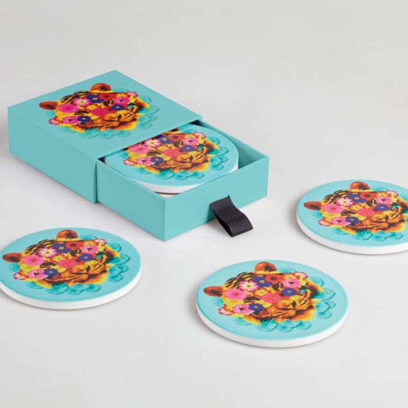 set dessous de verre en céramique Gangzai