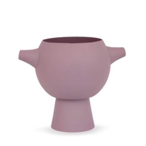 vase design en métal violet Circular marque Helio Ferretti